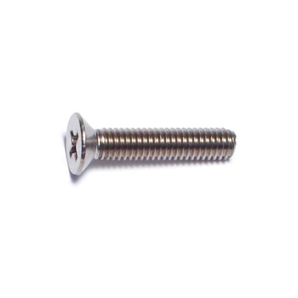 Midwest Fastener M4-0.70 x 20 mm Phillips Flat Machine Screw, Plain A2 Stainless Steel, 15 PK 69546 - main